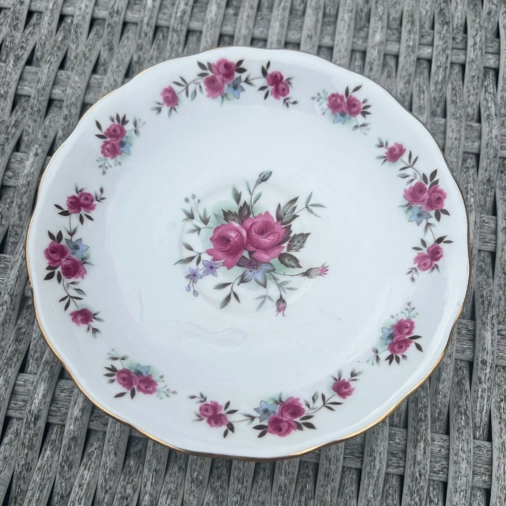 Vintage Queen Anne Teacup and Saucer Set